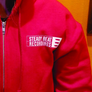 SBH03 RED HOODIE w/zipper   M-L-XL